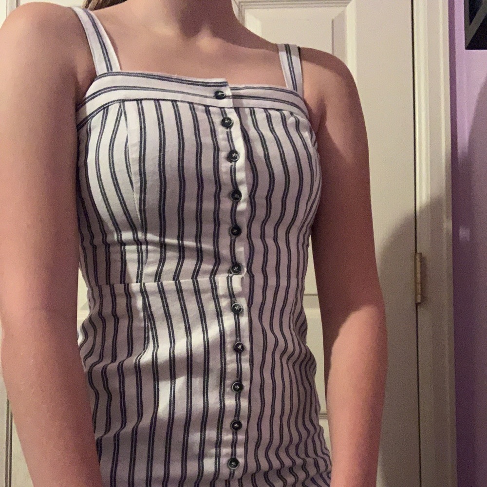 Striped BodyCon Strap Dress